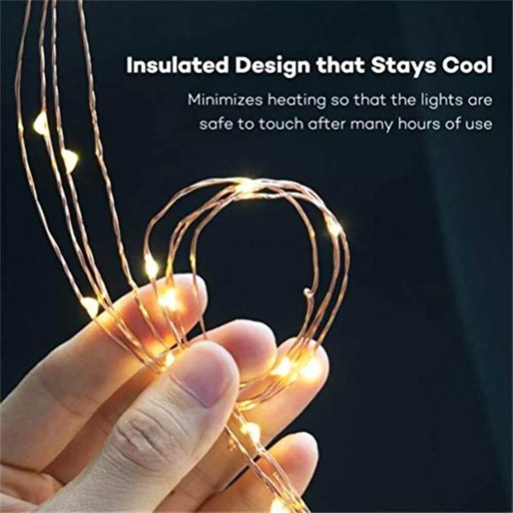 220 LED Firefly Fairy Lights Battery Operated Remote Waterproof